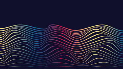 wave illustration gradient design