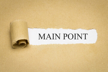 Main Point - obrazy, fototapety, plakaty