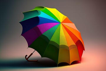 A colourful umbrella