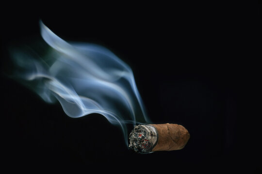 Cigar Stock Photo - Download Image Now - Cigar, Burning, Ash - iStock