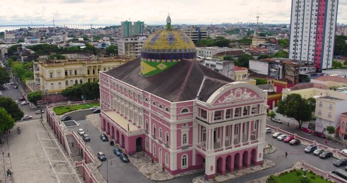 old theater in the city of manaus brazil