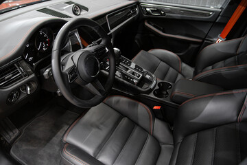 Car detailing series: interior of a luxury car