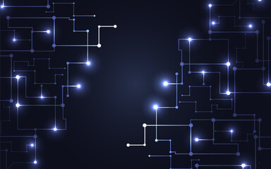Wire line future digital network technology background.	