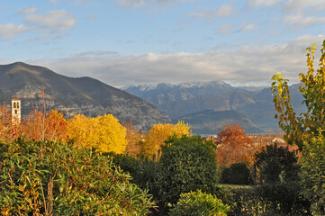 Fototapeta premium Le colline della Franciacorta a Corte Franca - Colombaro Timoline (Brescia)