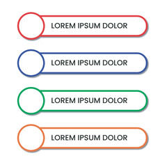 Modern simple lower third with line design multi colour 