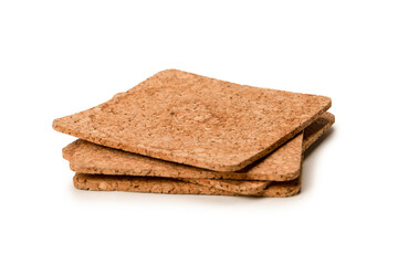Coaster for a cup isolated on a white background.