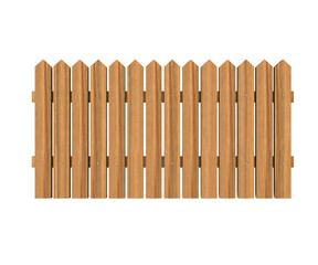 light wooden fence