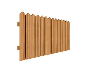 light wooden fence