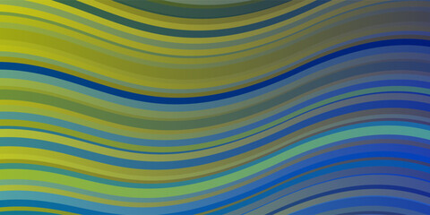 Light Blue, Yellow vector layout with wry lines.