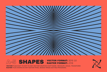 Poster template graphic design in Brutalism style. Vector cover