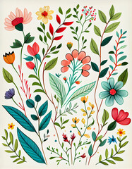 Colorful flowers wallpaper