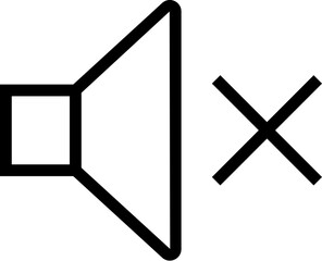 Silent Mode Isolated Line Icon. Editable stroke. Vector image that can be used in apps, adverts, shops, stores, banners