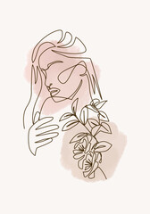 Vector illustration of woman