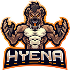 Hyena fighter esport mascot © Visink.art