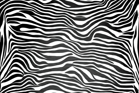 black and white zebra pattern, generative Ai