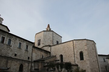 Fototapeta na wymiar Italy, Marche, Ascoli Piceno: Detail of Baptistery.