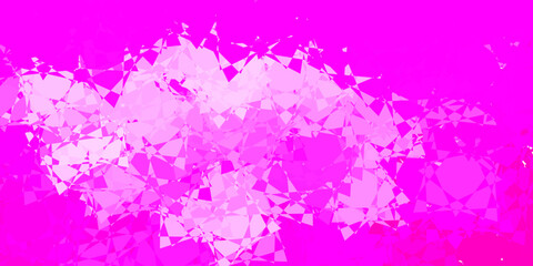 Light Pink vector layout with triangle forms.
