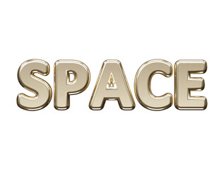 Premium text space effect vector illustration transparent element