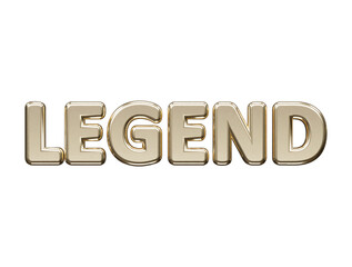 Premium legend text effect vector illustration transparent element
