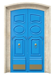 Entrance classic doors for the house