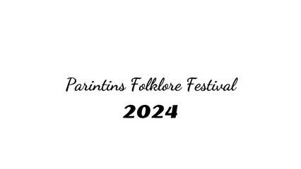 Parintins Folklore Festival wish typography with transparent background
