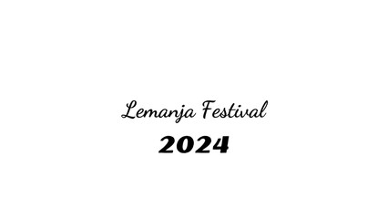 Lemanja Festival wish typography with transparent background