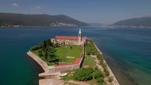 Our Lady of Mercy, Also known as Our Lady of Grace island. Gospa od Milosrdja kod Tivta.