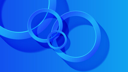 graphic blue circle background