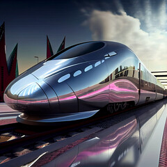 High-speed  rail  trains. Generative Ai