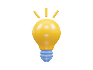 Light icon vector illustration 3d rendering icon transparent element