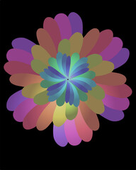 abstract flower gradients background