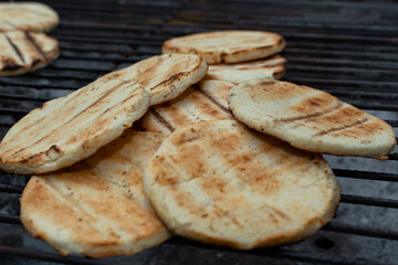 Arepa típica colombiana 