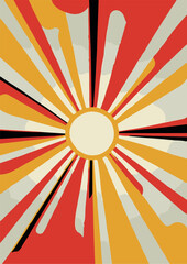 Set of backgrounds for the sun text. Set of backgrounds for hippie text, positive art, hippie art, psychedelic art inspired by the 1970s, 1960s.
The poster is bright sunny. Solar Art Festival. 