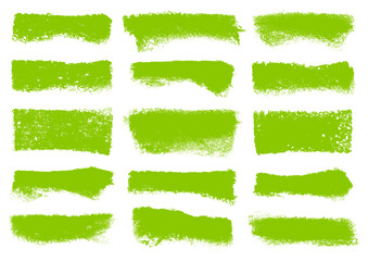 Set F&uuml;nfzehn Gr&uuml;ne Stempel Schwamm Kratzer