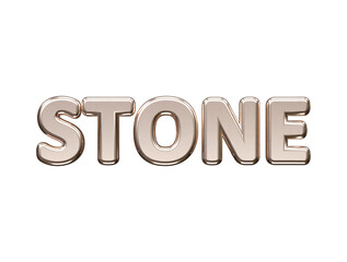 Stone text effect vector illustration transparent element