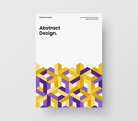 Amazing geometric shapes presentation illustration. Abstract flyer vector design concept.