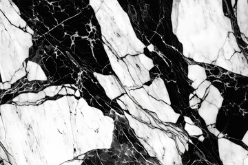 Black and white marble texture, generative ai