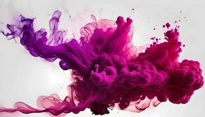 Abstract background - magenta purple colored smoke - obrazy, fototapety, plakaty
