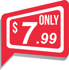 $7.99 price tag seven ninety nine