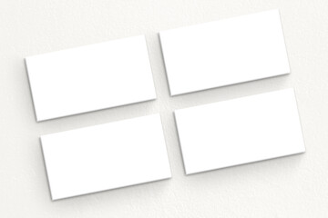 collage template of business card or sheets of paper, on a light gray background