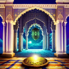 Obraz premium ramadan kareem iftar, Muslim holiday, Islamic fasting, Arabic month