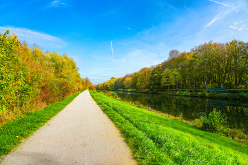 Landscape at the Datteln-Hamm Canal near Hamm.
