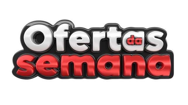deals of the week in brazil render 3d template design in portuguese