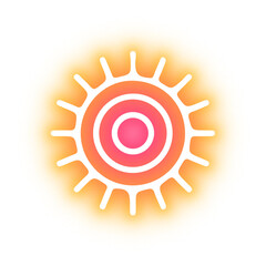 Set of Sun neon