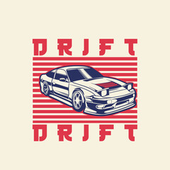 Car Vector Illustration For Conceptual Design. Good for poster, sticker, t shirt print, banner. © Nehemialeo