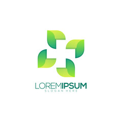 Awesome Leaf Medical Premium Logo Vector