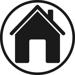 House icon, home symbol, PNG illustration