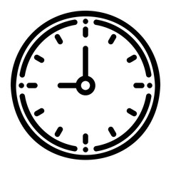 clock line icon