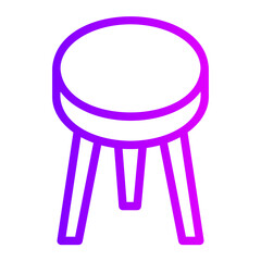 chair gradient icon