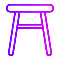 chair gradient icon